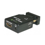 Techly IDATA-VGA-HDMINI cable gender changer HDMI, 3.5mm Black