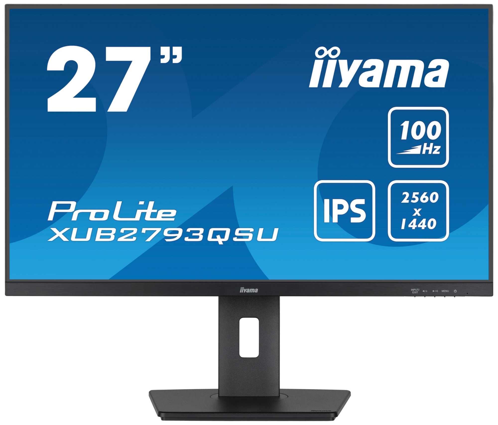 XUB2793QSU-B6 IiYAMA ProLite XUB2793QSU-B6 LED display 68.6 cm (27') 2560 x 1440 pixels Quad HD Black