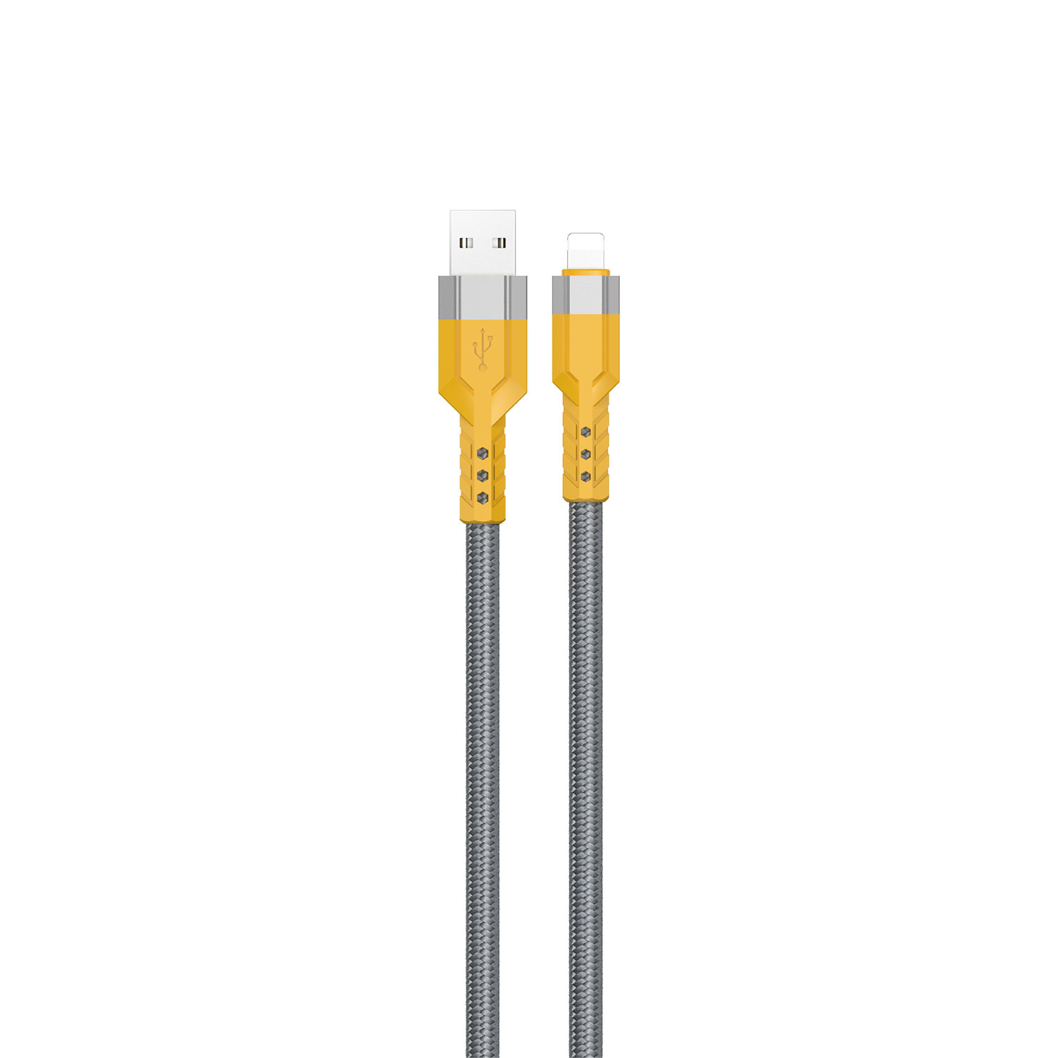 Image of DUDAO 30W USB - Lightning cable 1 m Grey, Yellow