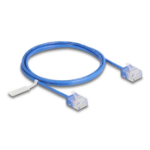 DeLOCK RJ45 Network Cable Cat.6 UTP Ultra Slim 1 m blue with short plugs
