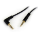 StarTech.com Cable Delgado de Audio Estéreo 3,5mm de 30cm Acodado con Ángulo Recto - Macho a Macho