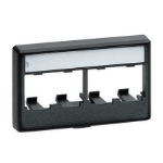 Panduit CFFPL4IG wall plate/switch cover Black