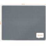 Nobo Premium Plus Grey Felt Noticeboard Aluminium Frame 1500x1200mm 1915198 DD