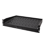 LogiLink 19" Cantilever Shelf 2U, extendable, d=350mm, max.30 KG, black