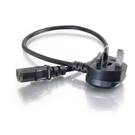Photos - Cable (video, audio, USB) C2G 0.5m Universal Power Cord Black 88511 