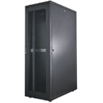 Intellinet Network Cabinet, Free Standing (Standard), 42U, Usable Depth 123 to 773mm/Width 703mm, Black, Assembled, Max 1500kg, Server Rack, IP20 rated, 19", Steel, Multi-Point Door Lock, One Lock Per Side Panel, Three Year Warranty