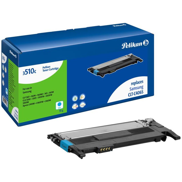 Image of Pelikan Laser Toner For Samsung CLT-C406S Cyan