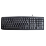 FDL SLIM 105 KEY USB KEYBOARD - BLACK