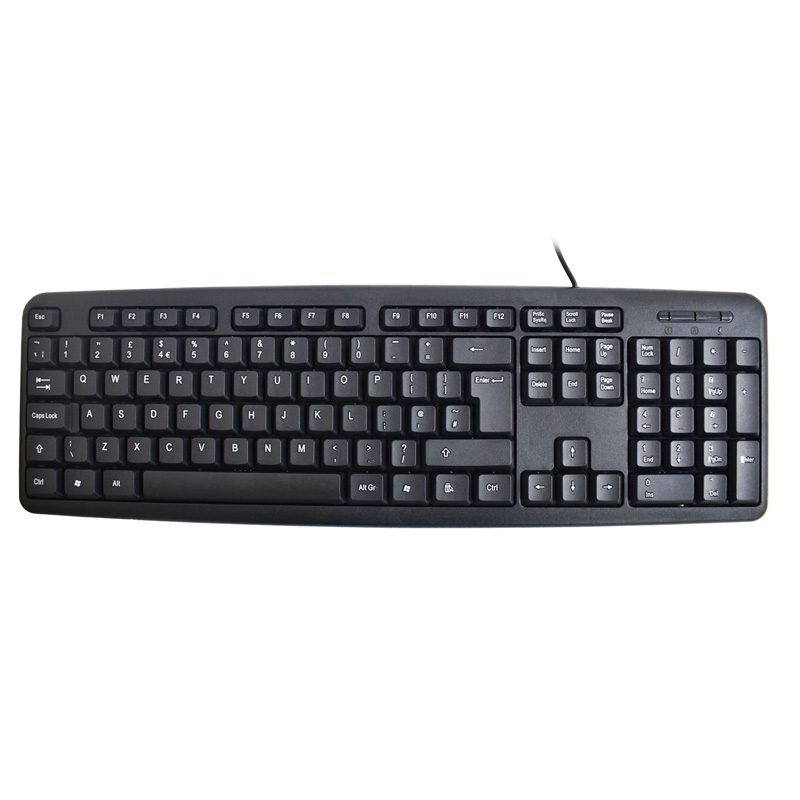 Image of FDL SLIM 105 KEY USB KEYBOARD - BLACK