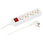 Microconnect MC-GRU0045WS power extension 5 m 4 AC outlet(s) Indoor White