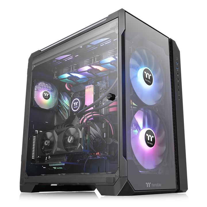 Image of Thermaltake View 51 TG ARGB Midi Tower Black