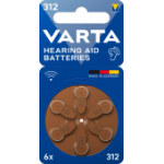 Varta 312 Wegwerpbatterij PR41 Zink-lucht