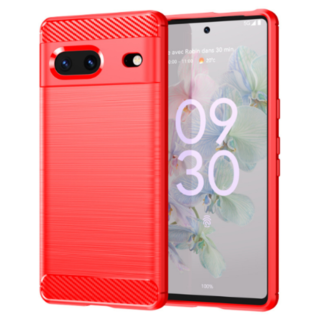 JLC Google Pixel 7 Brushed Silicone Red