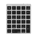 LogiLink Keypad, BT 5.0, 28 keys, aluminum, grey