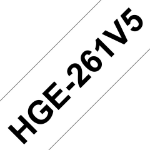 Brother HGE-261V5 DirectLabel black on white Laminat 36mm x 8m Pack=5 for P-Touch RL 700 S/ 9500 PC/ 9700 PC/ 9800 PCN