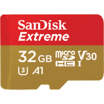 SanDisk Exrteme 32 GB MicroSDHC UHS-I Class 10