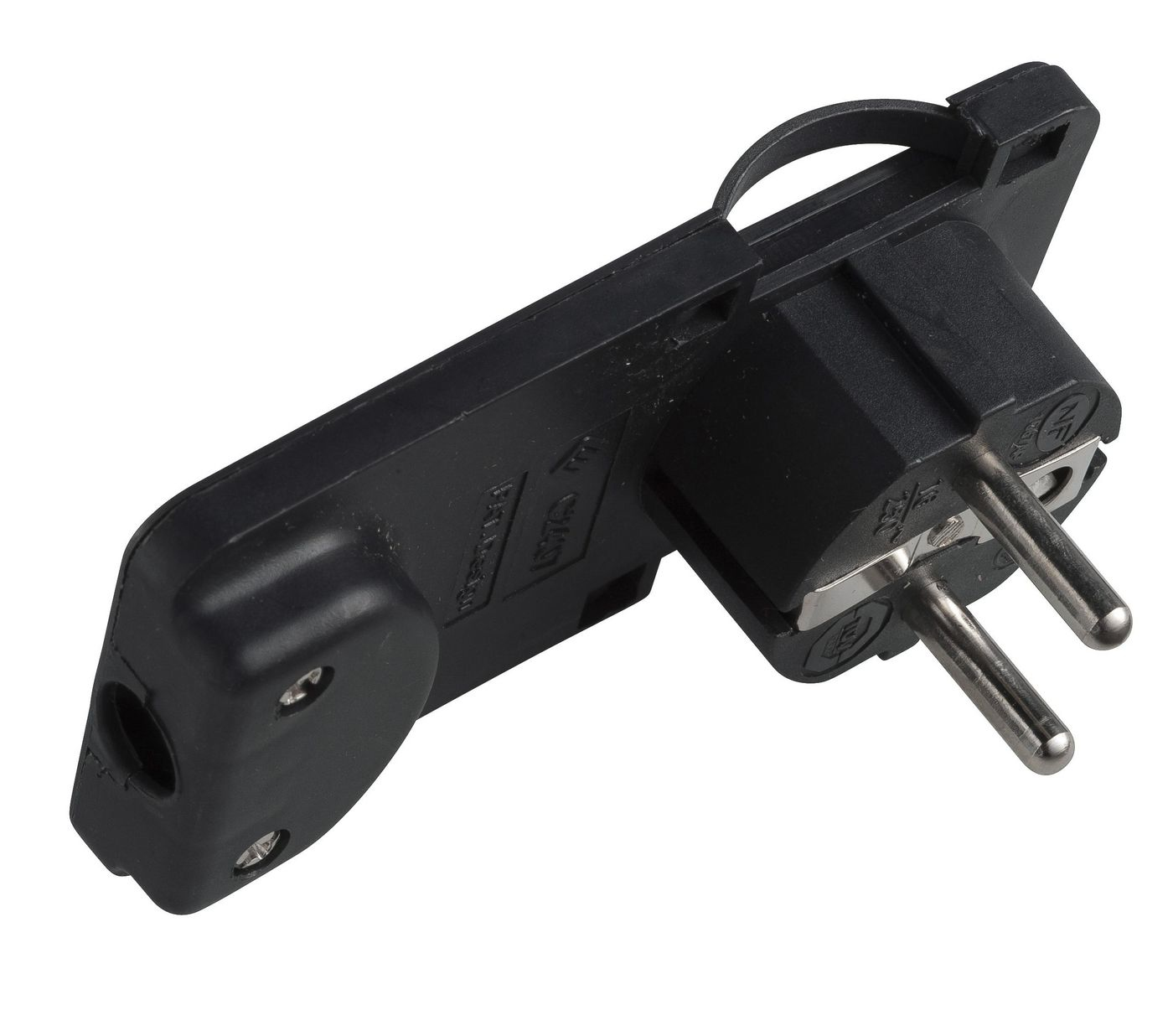 Microconnect Black Peschplug-B Power Plug Adapter Type F
