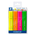 Staedtler 364 P WP4 marker 4 pc(s) Chisel tip Green, Orange, Pink, Yellow