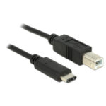 DeLOCK 0.5m, USB2.0-C/USB2.0-B USB cable USB B USB C Black