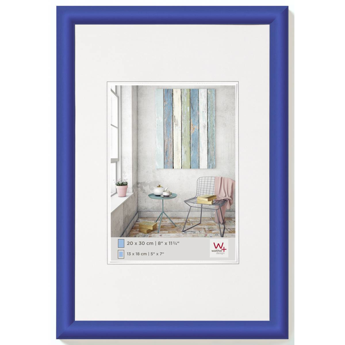 Image of Walther Design Trendstyle 30x40 - Plastic - Blue Indigo - 20 x 27...
