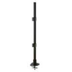 Lindy 700mm Pole with Desk Clamp and Cable Grommet, Black