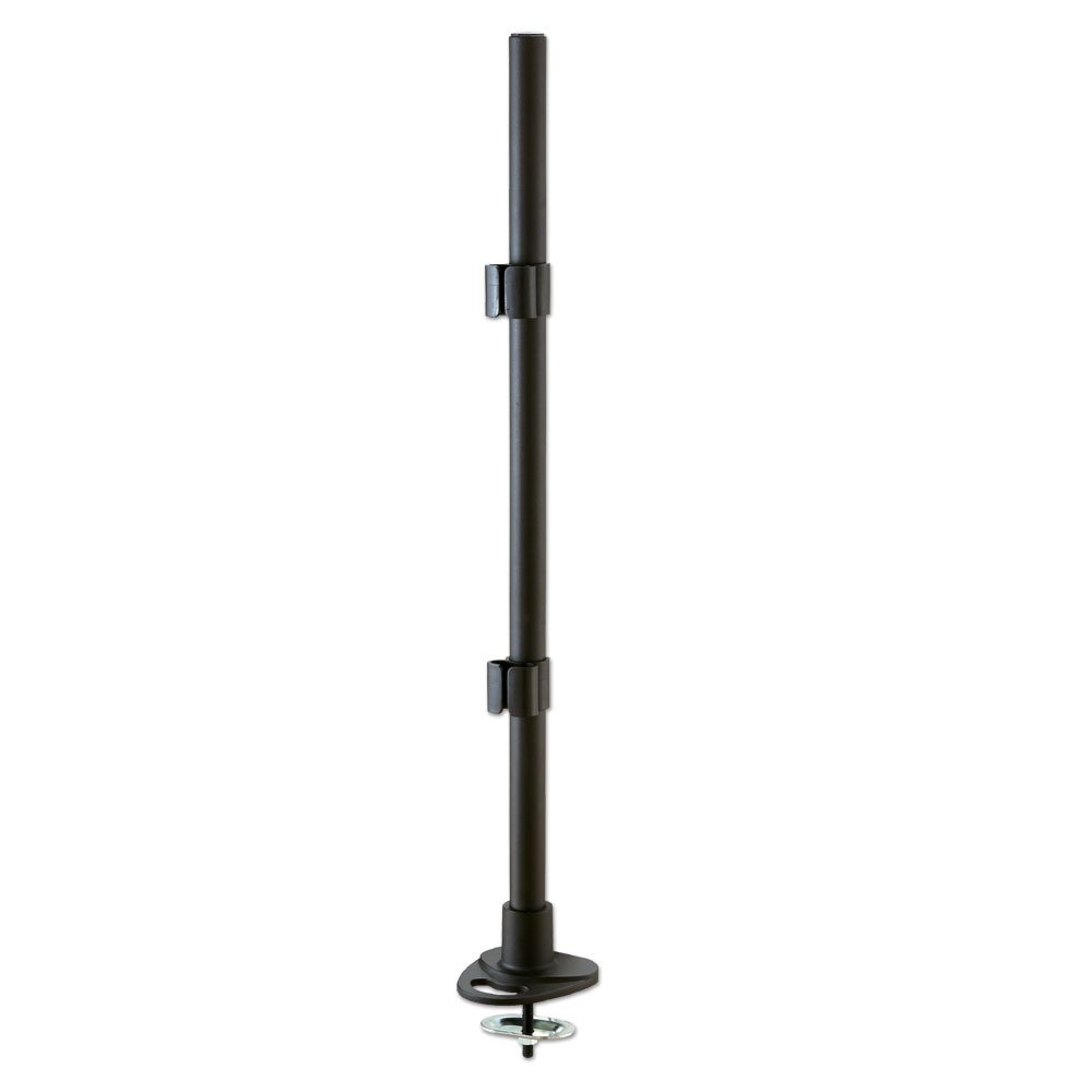 Lindy 700mm Pole with Desk Clamp and Cable Grommet, Black