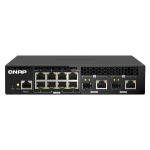 QNAP QSW-M2108R-2C network switch Managed L2 2.5G Ethernet (100/1000/2500) Power over Ethernet (PoE) Black