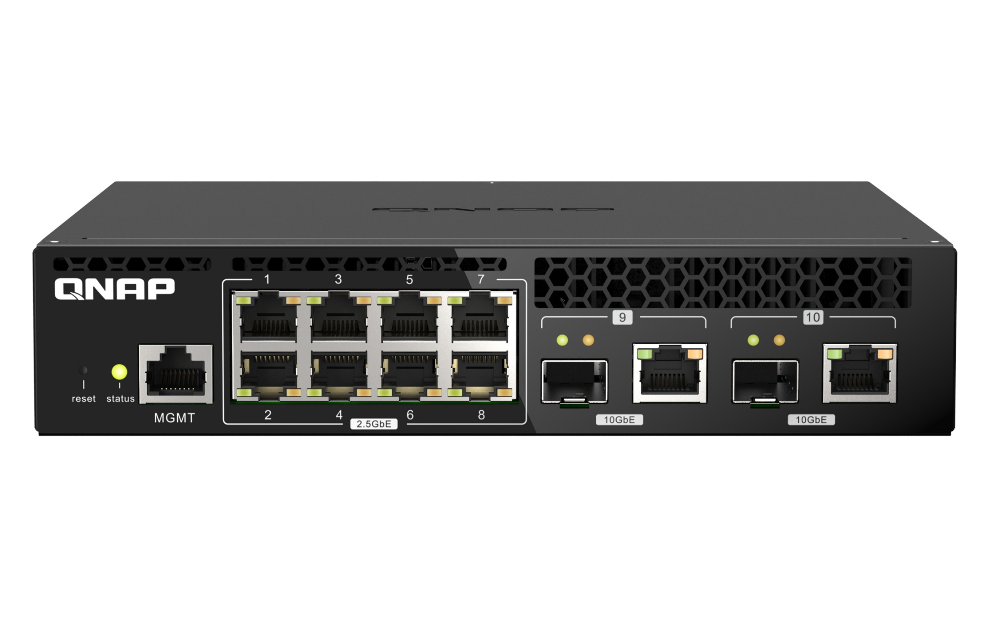 QNAP QSW-M2108R-2C network switch Managed L2 2.5G Ethernet (100/1000/2