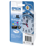 Epson C13T27154022/27XL Ink cartridge multi pack C,M,Y high-capacity Blister Acustic Magnetic 3x1100pg, 3x10,4ml Pack=3 for Epson WF 3620