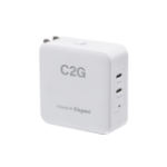 C2G Dual USB-C® Power Adapter (UK, EU, US) - 65W