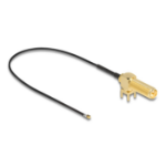 DeLOCK 12033 coaxial cable 0.25 m RP-SMA I-PEX MHF4 Black