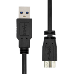 ProXtend USB-A 3.2 Gen 1 to Micro B Cable, Black 0.5m