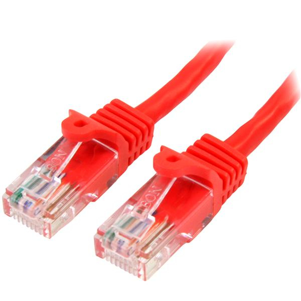StarTech.com 45PAT50CMRD networking cable Red 0.5 m Cat5e U/UTP (UTP)