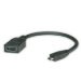 Value HDMI High Speed Cable + Ethernet, A - D, F/M 0.15m