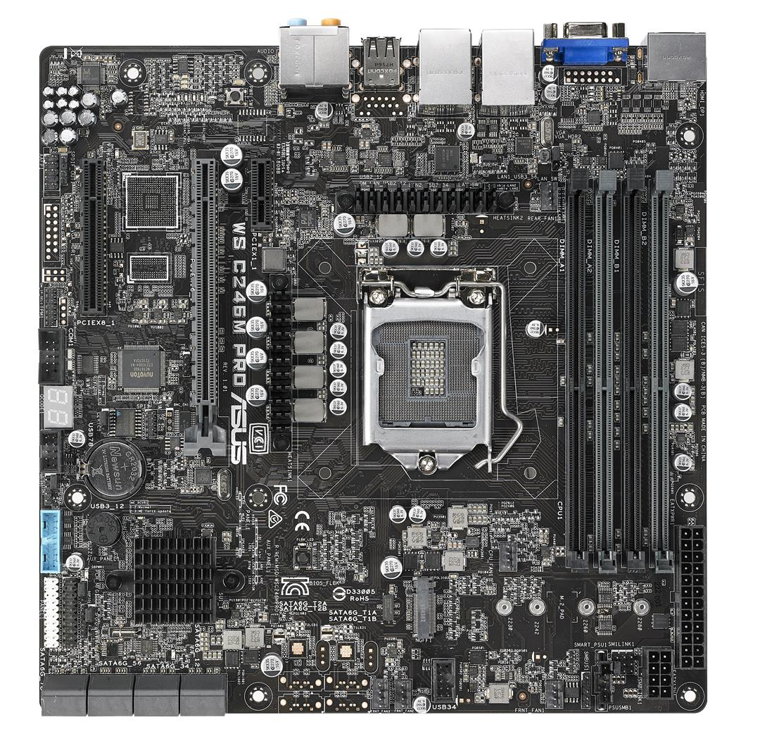 Image of ASUS WS C246M PRO Intel C246 LGA 1151 (Socket H4) micro ATX