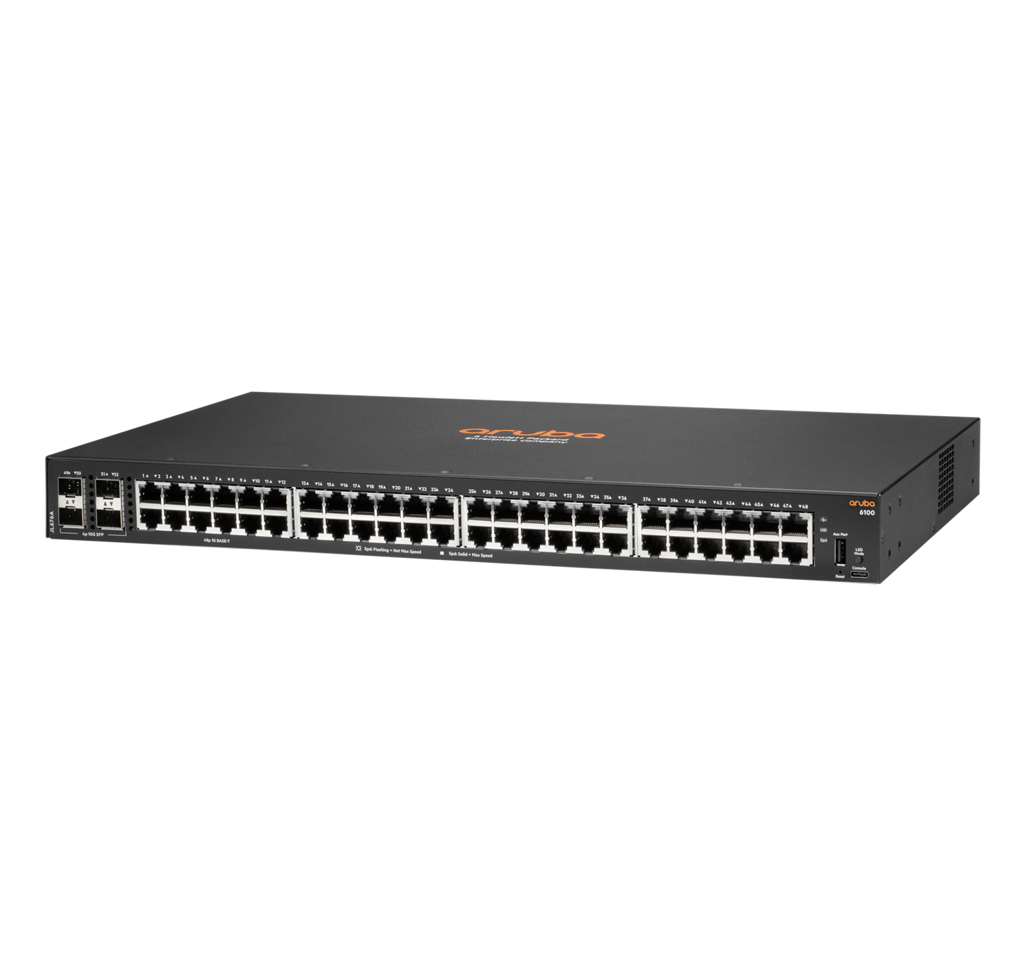 HPE Aruba Networking Aruba 6100 G 4SFP+ Managed L3 Gigabit Ethernet (10/100/1000) 1U Black