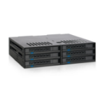 Icy Dock MB326SP-B disk array 0 TB Rack (1U) Zwart