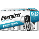 Energizer Max Plus C Alkaline Batteries (Pack 20) - E301324102
