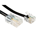 Cables Direct RJ11/RJ45 2m networking cable Black