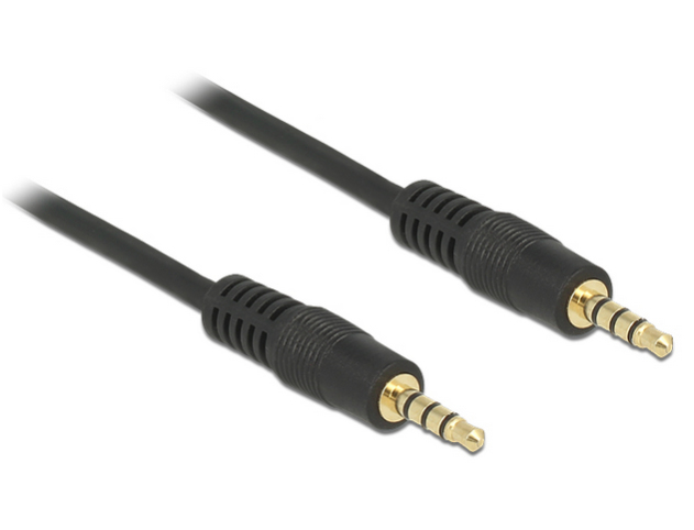 83435 DELOCK Headset-Kabel - 4-poliger Mini-Stecker (M)