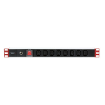 Techly Rack 19" Power Strip 1U 8 Outlets C13