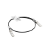 HPE Aruba Networking Networking Instant On 10G SFP+ to SFP+ 1m Direct Attach Copper Cable InfiniBand och fiberoptisk kabel SFP+ Svart, Silver