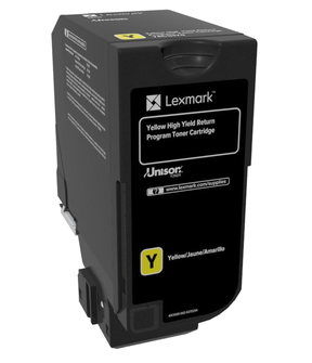 Image of Lexmark 74C2HY0 Toner-kit yellow return program, 12K pages ISO/IEC...