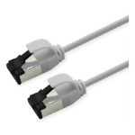 ROLINE U/FTP Patch Cord Cat. 8.1 (Class I), LSOH, SLIM, white, 2 m