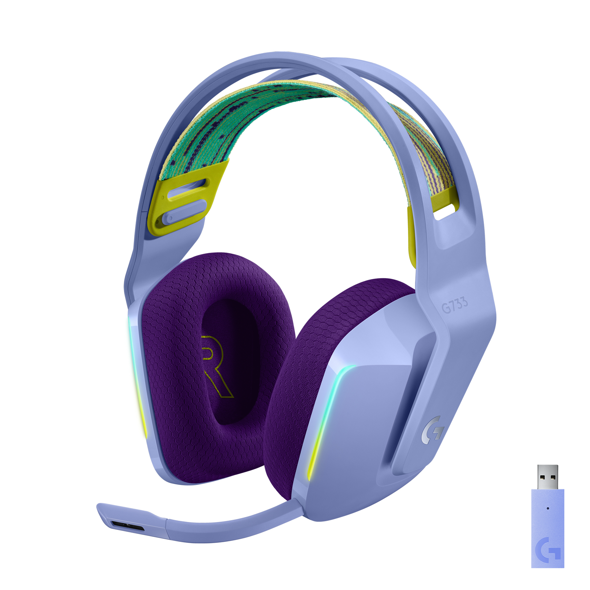 Image of Logitech G G733 LIGHTSPEED Wireless RGB Gaming Headset - Wireless...