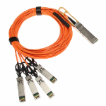 ATGBICS 40G-QSFP-4SFP-AOC-0701-C InfiniBand/fibre optic cable 7 m QSFP+ 4 SFP+ Orange