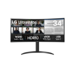 LG 34WR50QK-B computer monitor 86.4 cm (34") 3440 x 1440 pixels Wide Quad HD Black