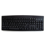 Accuratus An Accuratus product. The KYBAC260-USBBLKCYHY is a Russian/Cyrillic language USB full size keyboard