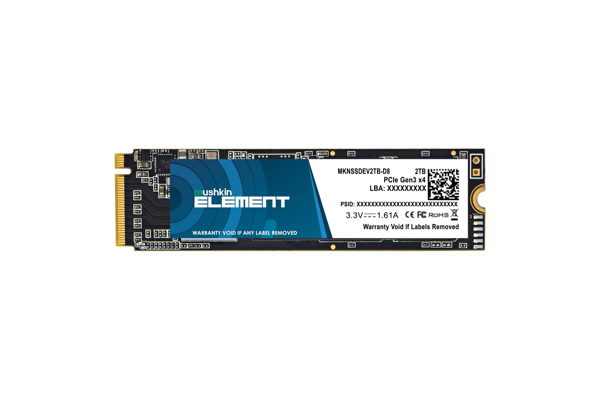 Image of Mushkin Element M.2 2 TB PCI Express 3.0 3D NAND NVMe