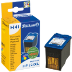 Pelikan 4101648/H41 Printhead cartridge color high-capacity, 3x415 pages 5ml Pack=3 (replaces HP 22XL) for HP DeskJet F 370/4135/3910/OfficeJet 4315/OfficeJet 5610